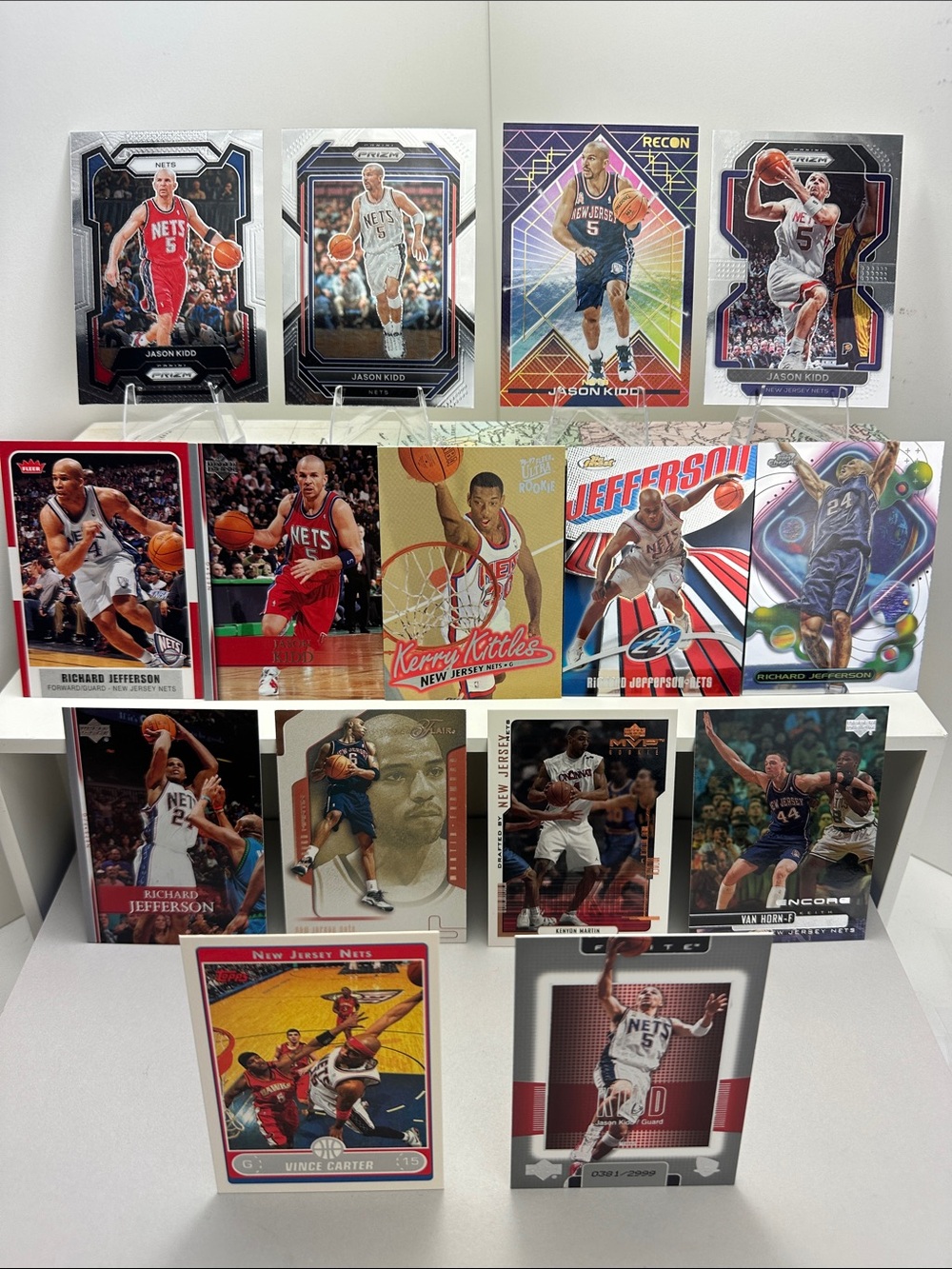 Jason Kidd NJ Nets Richard Jefferson Vince Carter +Kenyon Martin/Kittles Rookies